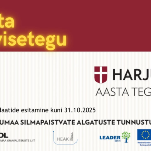 Milline tegu on toetanud maakonna elanike tervist ja heaolu? 🏃♀️
Otsime tervist edendavat tegu, algatust või sündmust, mis on aidanud kaasa Harjumaa elanike füüsilise või vaimse heaolu parandamisele.
👉Esita kandidaat "Harjumaa Aasta Tegija 2025" konkursi Aasta Tervisetegu kategoorias https://www.heak.ee/harjumaa-aasta-tegija/tervisetegu/